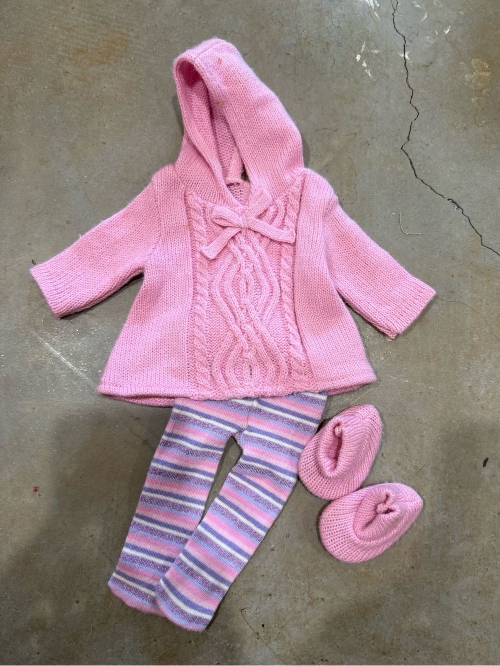 Bitty Baby from American Girl Pink Knit Baby Sweater